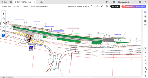 L'entrée nord : Les travaux de sécurité routière. L'entrée nord : Les travaux de sécurité routière.